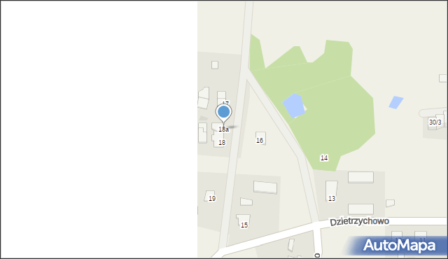 Dzietrzychowo, Dzietrzychowo, 18a, mapa Dzietrzychowo