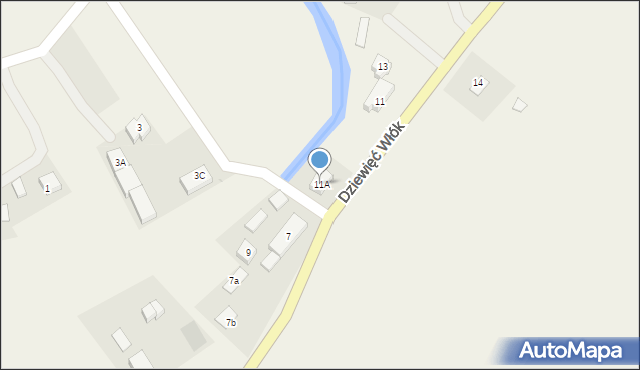 Dziewięć Włók, Dziewięć Włók, 11A, mapa Dziewięć Włók