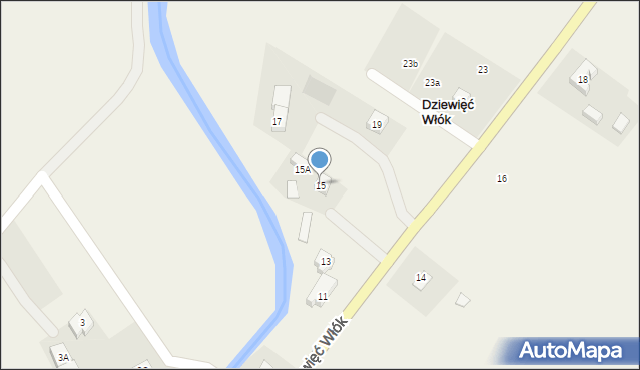 Dziewięć Włók, Dziewięć Włók, 15, mapa Dziewięć Włók