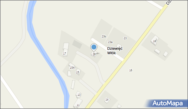 Dziewięć Włók, Dziewięć Włók, 19, mapa Dziewięć Włók