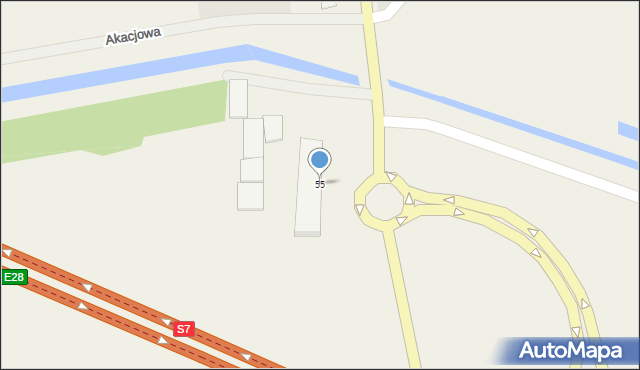 Dziewięć Włók, Dziewięć Włók, 55, mapa Dziewięć Włók