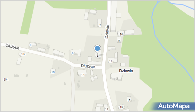 Dziewin, Dziewin, 4, mapa Dziewin