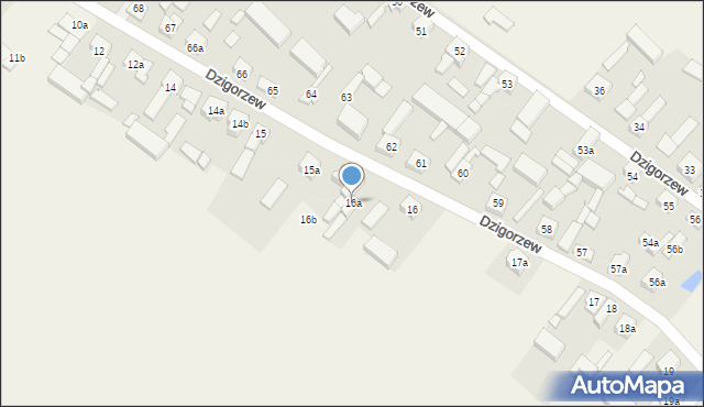 Dzigorzew, Dzigorzew, 16a, mapa Dzigorzew