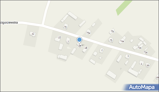 Dzigorzew, Dzigorzew, 1a, mapa Dzigorzew