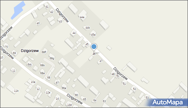 Dzigorzew, Dzigorzew, 46, mapa Dzigorzew