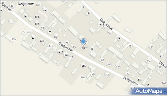 Dzigorzew, Dzigorzew, 64, mapa Dzigorzew