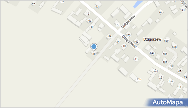 Dzigorzew, Dzigorzew, 8b, mapa Dzigorzew