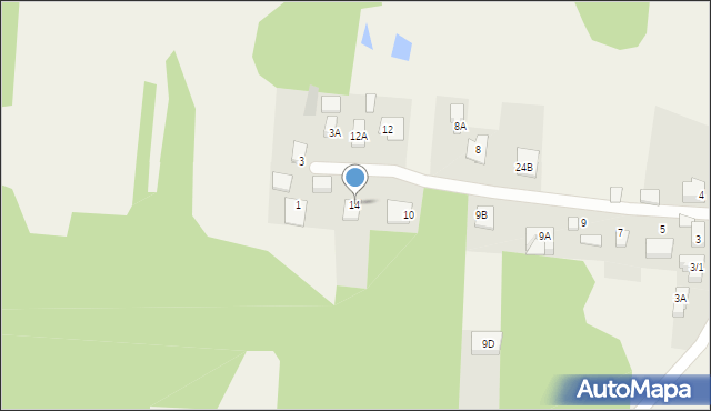 Dzikie, Dzikie, 14, mapa Dzikie