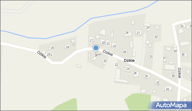 Dzikie, Dzikie, 18, mapa Dzikie
