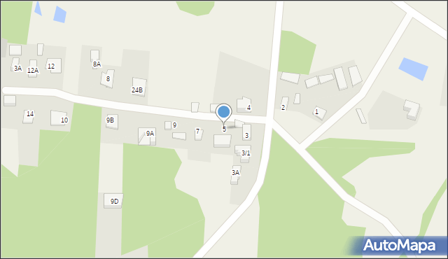 Dzikie, Dzikie, 5, mapa Dzikie