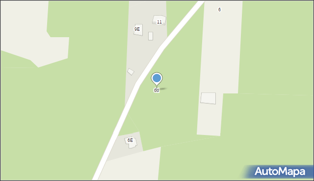 Dzikie, Dzikie, 6d, mapa Dzikie
