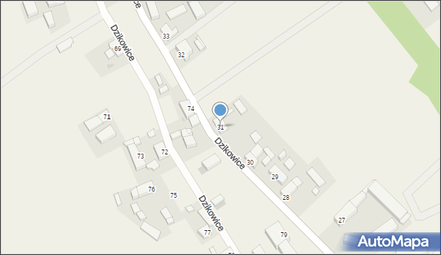 Dzikowice, Dzikowice, 31, mapa Dzikowice
