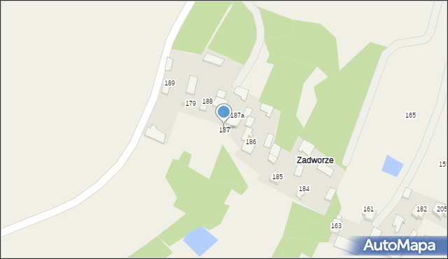 Dzikowiec, Dzikowiec, 187, mapa Dzikowiec