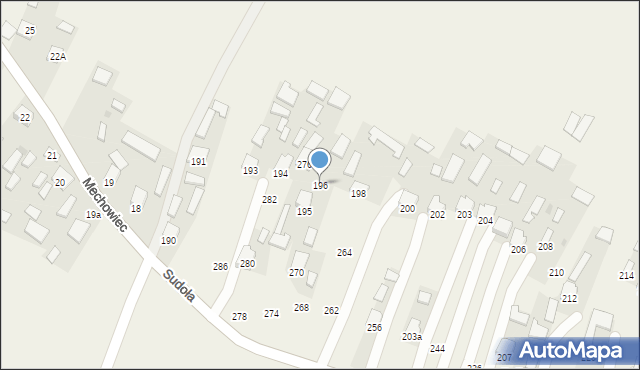 Dzikowiec, Dzikowiec, 196, mapa Dzikowiec