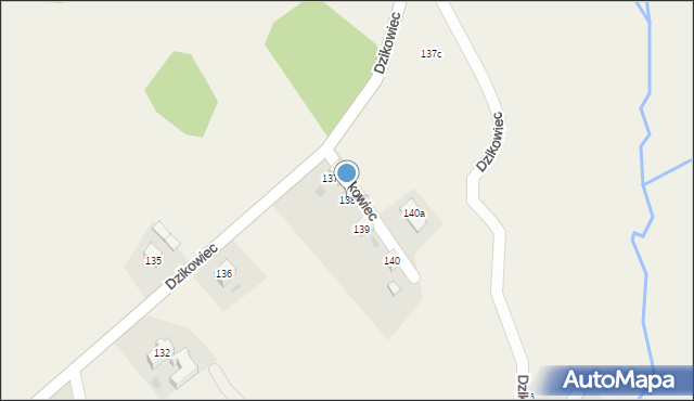 Dzikowiec, Dzikowiec, 138, mapa Dzikowiec