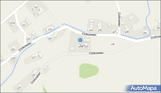 Dzikowiec, Dzikowiec, 143a, mapa Dzikowiec