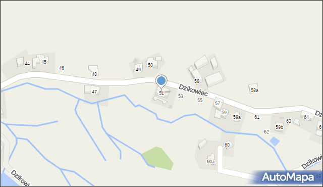 Dzikowiec, Dzikowiec, 51, mapa Dzikowiec