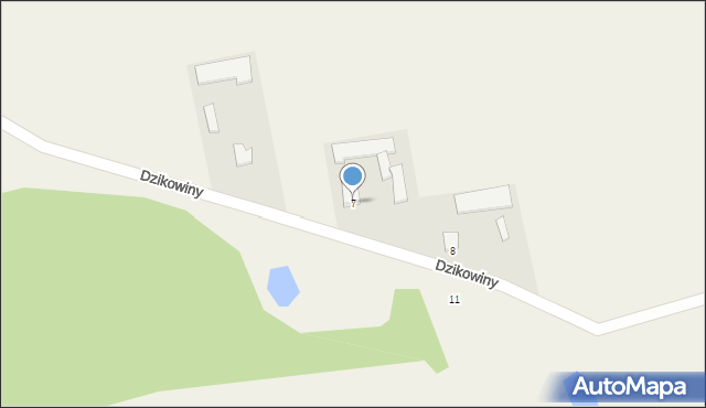 Dzikowiny, Dzikowiny, 7, mapa Dzikowiny