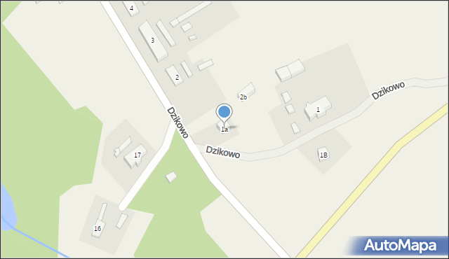Dzikowo, Dzikowo, 1a, mapa Dzikowo