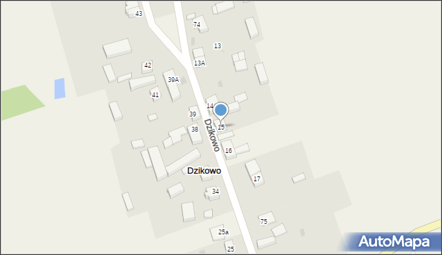 Dzikowo, Dzikowo, 15, mapa Dzikowo