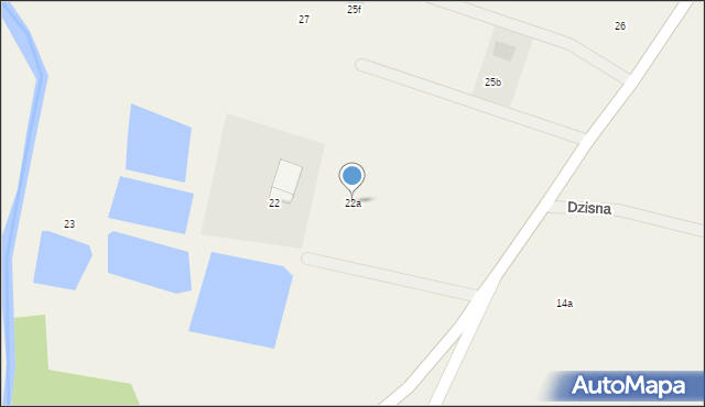Dzisna, Dzisna, 22a, mapa Dzisna