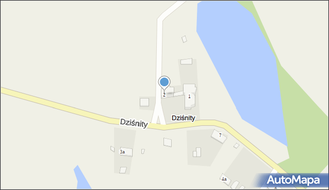 Dziśnity, Dziśnity, 2, mapa Dziśnity