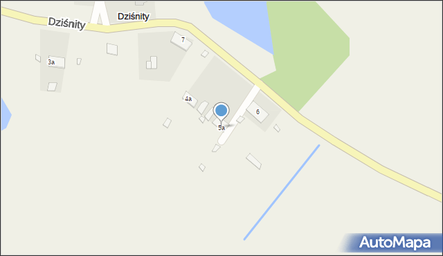 Dziśnity, Dziśnity, 5a, mapa Dziśnity