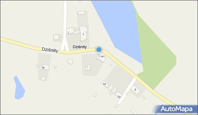 Dziśnity, Dziśnity, 7a, mapa Dziśnity