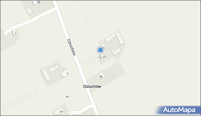 Dziuchów, Dziuchów, 3, mapa Dziuchów