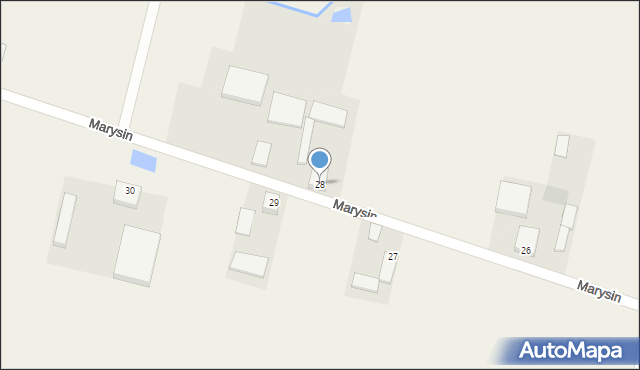 Dziunin, Dziunin, 28, mapa Dziunin
