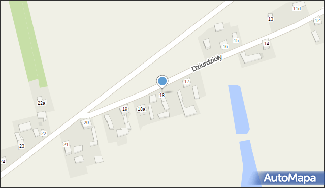 Dziurdzioły, Dziurdzioły, 18b, mapa Dziurdzioły