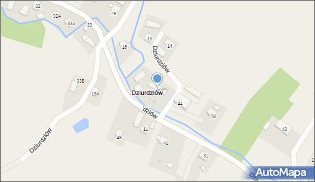Dziurdziów, Dziurdziów, 13, mapa Dziurdziów