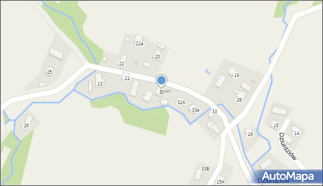 Dziurdziów, Dziurdziów, 32, mapa Dziurdziów