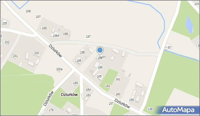 Dziurków, Dziurków, 168, mapa Dziurków