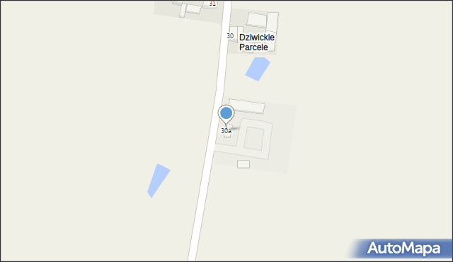 Dziwie, Dziwie, 30a, mapa Dziwie