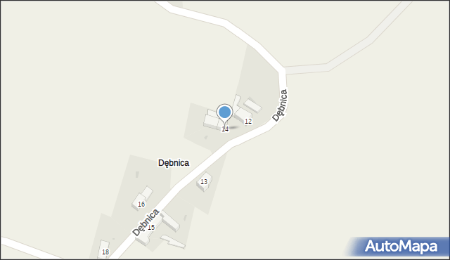 Dziwigórz, Dziwigórz, 14, mapa Dziwigórz