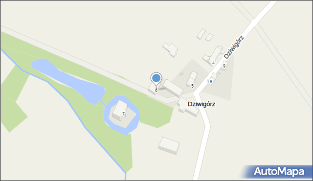 Dziwigórz, Dziwigórz, 6, mapa Dziwigórz