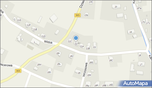 Dziwiszów, Dziwiszów, 21, mapa Dziwiszów