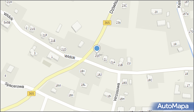 Dziwiszów, Dziwiszów, 21C, mapa Dziwiszów