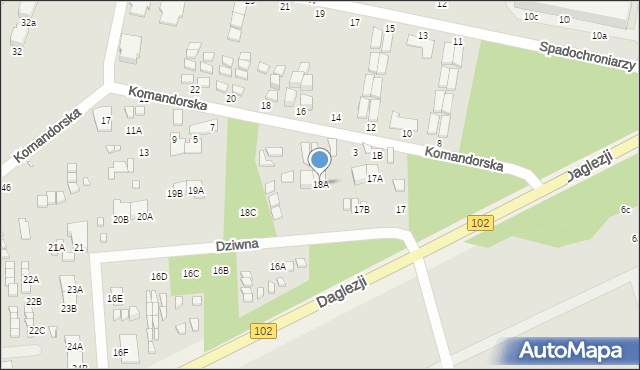 Dziwnów, Dziwna, 18A, mapa Dziwnów