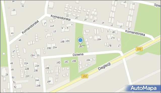 Dziwnów, Dziwna, 18C, mapa Dziwnów