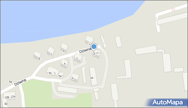 Dziwnów, Dziwna, 2, mapa Dziwnów
