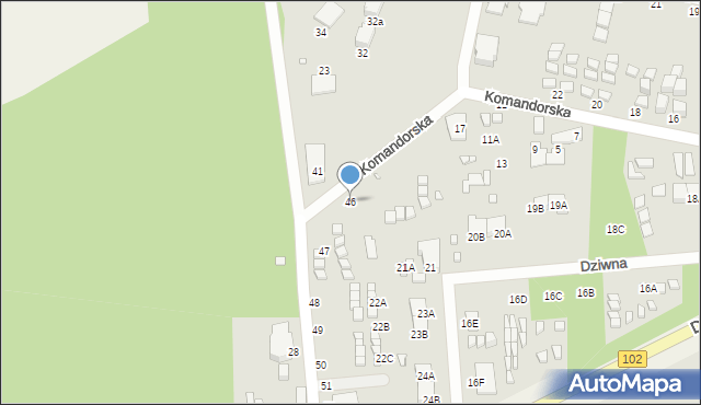 Dziwnów, Dziwna, 46, mapa Dziwnów