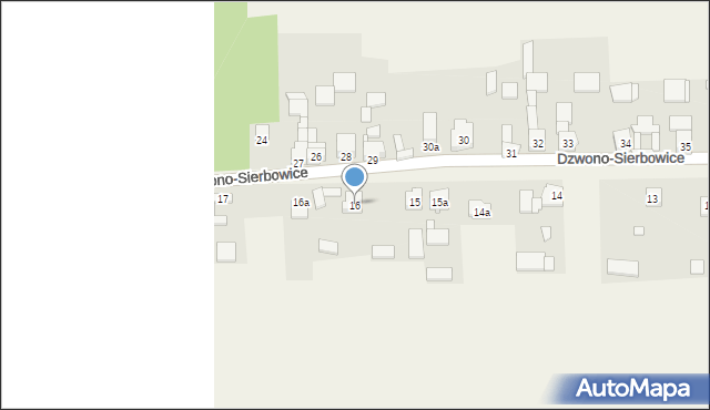 Dzwono-Sierbowice, Dzwono-Sierbowice, 16, mapa Dzwono-Sierbowice