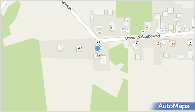 Dzwono-Sierbowice, Dzwono-Sierbowice, 18b, mapa Dzwono-Sierbowice