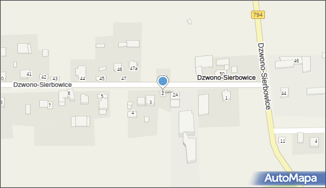 Dzwono-Sierbowice, Dzwono-Sierbowice, 2, mapa Dzwono-Sierbowice