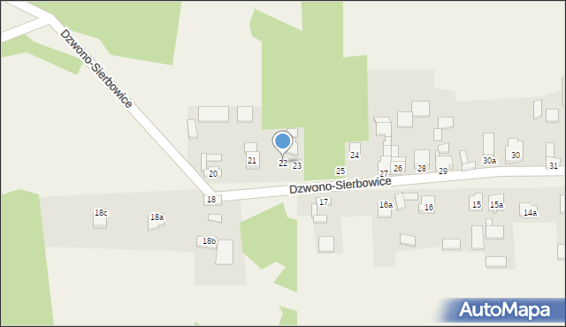 Dzwono-Sierbowice, Dzwono-Sierbowice, 22, mapa Dzwono-Sierbowice
