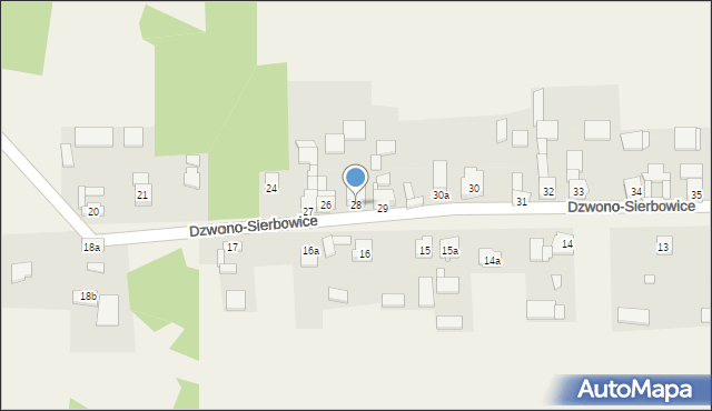 Dzwono-Sierbowice, Dzwono-Sierbowice, 28, mapa Dzwono-Sierbowice