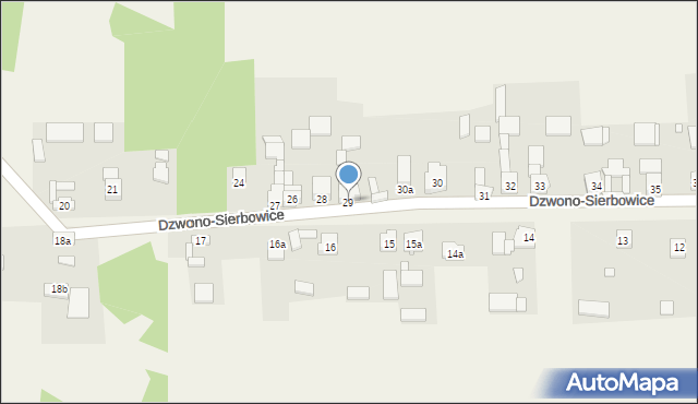 Dzwono-Sierbowice, Dzwono-Sierbowice, 29, mapa Dzwono-Sierbowice