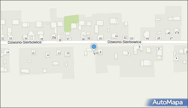 Dzwono-Sierbowice, Dzwono-Sierbowice, 9, mapa Dzwono-Sierbowice